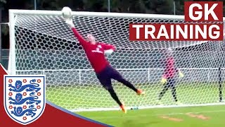 Triple shot stop amp diving saves  Hart Forster amp Heaton Euro 2016  Inside Training [upl. by Cott]