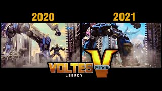 Voltes V Legacy  2020 vs 2021 TRAILER COMPARISON [upl. by Aniret]