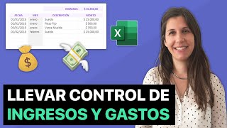 Cómo llevar control de ingresos y gastos en Excel [upl. by Arihk]