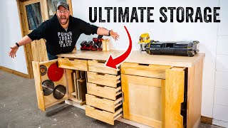 ULTIMATE Shop Storage Cabinet Build [upl. by Aurea]