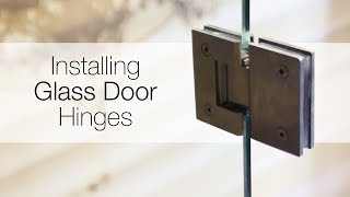 How to install glass door hinges [upl. by Lynnea]