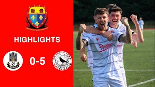 Caerleon 05 Cwmbrân Town  Gwent FA Senior cup  Quarter final highlights [upl. by Relyhs]