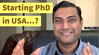 Starting PhD in USA  What You Need to Know Part 1 Hindi English CC [upl. by Iarised]