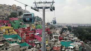 Primer sistema de teleférico en Ciudad de México  AFP [upl. by Dranoc]