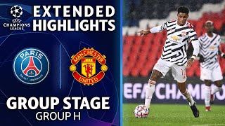 Paris SaintGermain vs Manchester United Extended Highlights  UCL on CBS [upl. by Maggie510]