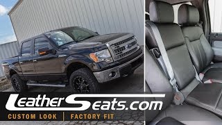 2009  2014 Ford F150 Leather Center Console Installation  LeatherSeatscom [upl. by Neenaj]