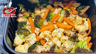 Best Air Fryer Roasted Vegetables  Easy Veggies Recipe [upl. by Olwena380]