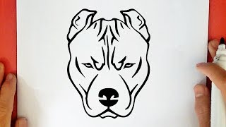 COMO DIBUJAR UN PITBULL [upl. by Cony]