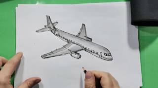 Come disegnare un Aereo Tutorial [upl. by Anabelle]