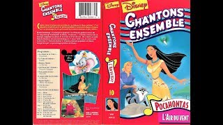 Opening amp Closing to Disney Chantons Ensemble  LAir Du Vent 1996 VHS [upl. by Paver]