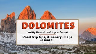 Visiting The Dolomites Pt 1 Driving the Great Dolomites Road Italy in a motorhome tour [upl. by Atilal188]