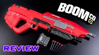 REVIEW BoomCo Halo Assault Rifle  UNSC MA5 Blaster [upl. by Dellora234]