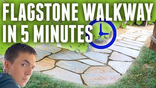 Build a Flagstone Pathway In 5 Minutes [upl. by Yelkreb]