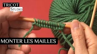 Tricot  Monter les maillesCast on [upl. by Adiaros]