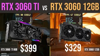 RTX 3060 12GB vs RTX 3060 Ti 8GB test in 7 games [upl. by Boyce]