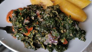 Comment faire le épinards sautés légumes sautés africain  bouillondesaveurs [upl. by Safir]