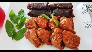 EKŞİLİ SOSLU KURU PATLICAN KURU DOLMA TARİFİ [upl. by Nuawad]