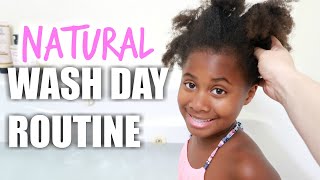 CURLY KIDS WASH DAY ROUTINE I 4c KIDS NATURAL HAIR CARE Christy Gior [upl. by Alice]