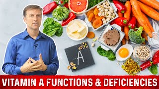 Vitamin A Sources Functions and Deficiencies – Dr Berg [upl. by Ecyar]