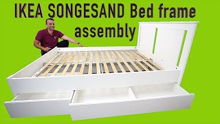 Ikea SONGESAND bed frame assembly instructions [upl. by Avril348]