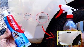 Easy Way To Remove Scratches From The Car at Home Using Toothpaste  Craft Village [upl. by Assanav]