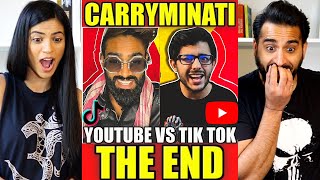 YOUTUBE VS TIK TOK THE END  CarryMinati  REACTION [upl. by Eednim692]