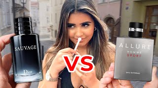 DIOR SAUVAGE vs ALLURE HOMME SPORT EAU EXTREME 🔥 Which Fragrances Is More Attractive 💋 Women Rate [upl. by Eneles]