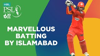 Marvellous Batting By Islamabad  Islamabad United vs Peshawar Zalmi  Match 33  HBL PSL 6  MG2T [upl. by Zins]