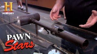 Pawn Stars DEADLY WWII JAPANESE KNEE MORTAR Season 7  History [upl. by Wey329]