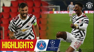 Highlights  Rashford wins it late in Paris again  PSG 12 Manchester United  Champions League [upl. by Sixla308]