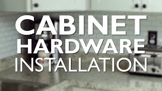 How to Install Kitchen Cabinet Hardware the Easy Way [upl. by Aretak952]