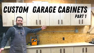 DIY Custom Garage Shop Cabinets Pt 1 [upl. by Yelha]