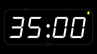 35 MINUTE  TIMER amp ALARM  Full HD  COUNTDOWN [upl. by Ivetts520]