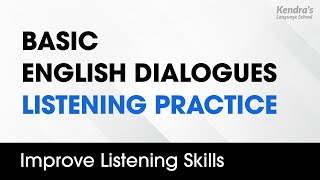 Basic English Dialogues Listening Practice [upl. by Bartel]