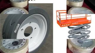 SKYJACK 3219 SCISSOR LIFT REPLACEMENT TIRES 200X8 158438 [upl. by Everard677]