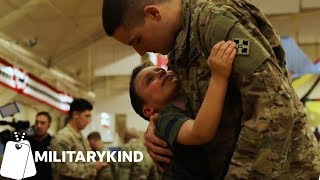 Parents Reuniting With Their Kids Compilation  Militarykind [upl. by Maidie258]