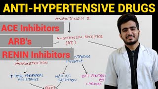 AntiHypertensive Drugs  2  CVS Pharmacology  EOMS [upl. by Etteuqaj]