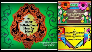 25 best Bulletin board ideas for school and classroom 2024  Bulletin board decoration ideas [upl. by Dagley]