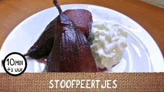 Lekker toetjes recept Stoofpeertjes [upl. by Karas]