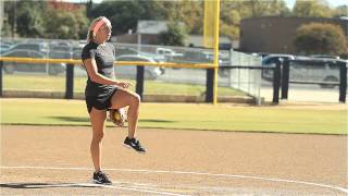 Softball Pitching Tips Generating leg power  Amanda Scarborough [upl. by Eniaj]