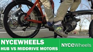 Hub Motor vs Mid Drive  Electric bike motor comparison [upl. by Ibba]