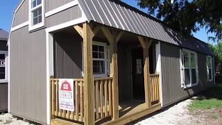 12X40 Derksen Side Lofted Barn Cabin quotLoaded with Optionsquot [upl. by Ahseid446]