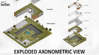 Exploded Axonometric View in Photoshop [upl. by Tory]