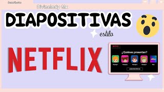 COMO HACER DIAPOSITIVAS TEMATICA  ESTILO NETFLIX  POWER POINT CREATIVOTÉMPLATE GRATIS [upl. by Eetsim814]