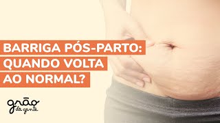 BARRIGA PÓSPARTO  DICAS PARA RECUPERAR A FORMA [upl. by Notanhoj157]