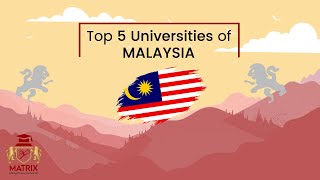 Top 5 Universities in Malaysia for International Students [upl. by Irt354]