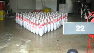 100 pin bowling in a garage [upl. by Alyk]