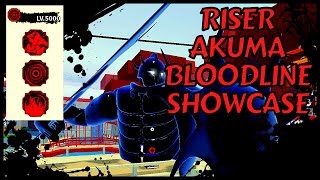 SPARTAN GOD Riser Akuma Bloodline Showcase  Shindo Life [upl. by Fugere]