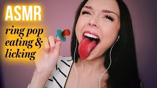 ASMR  Lollipop licking  wet mouth sounds [upl. by Dloniger115]