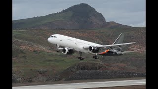 First Boeing 757200 landing at St Helena Airport by Titan Airways [upl. by Wittenburg305]